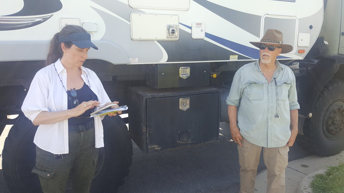 I77Express's tweet image. Bill and Kathleen recently brought their extended vehicle, a custom-fitted RV, to the Charlotte @NC_QuickPass Center to be fitted with a transponder. Why? So they can travel the eastern seaboard with the ease of never having to stop for tolls through multiple states. #I77