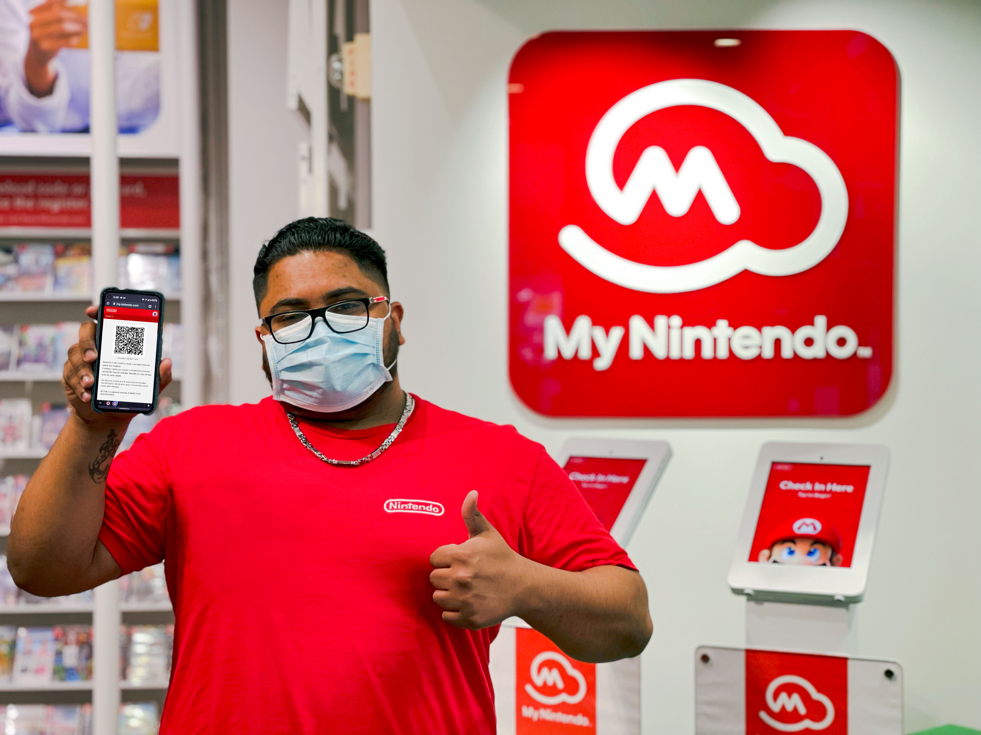 Nintendo Ny What Are Some Perks Of Visiting Nintendo Ny Scan Your Mynintendo Qr Code To Check In With The Kiosk At Nintendonyc Receive 100 My Nintendo Platinum Points That Can