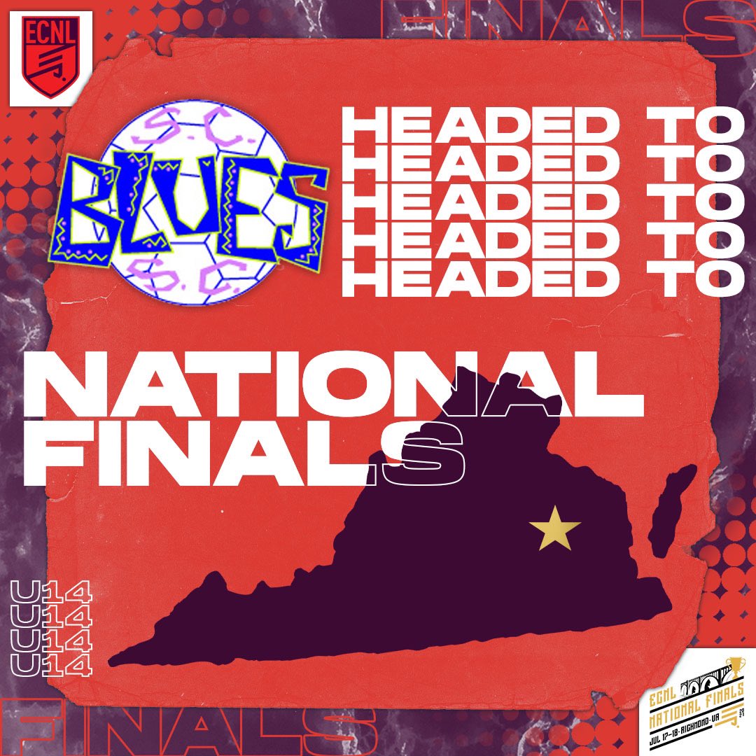 07 Baker ECNL is headed to NATIONAL FINALS in Virginia! Good luck this weekend girls! 💙 @theECNL