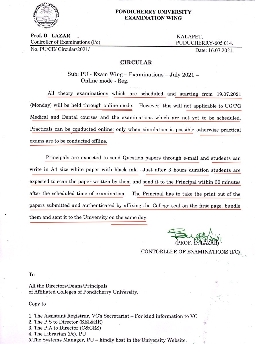prayagk14's tweet photo. @ShashiTharoor Sir,
@PondicherryU @GurmeetSinghVC Sir, @PondiUniVC   has adopted online exam via e-mail.
If only all Govts were like Puducherry and all Universities were like Pondicherry and all HVCs were like @GurmeetSinghVC Sir, the world would have been a better place to live. https://t.co/zcjCQQegYo