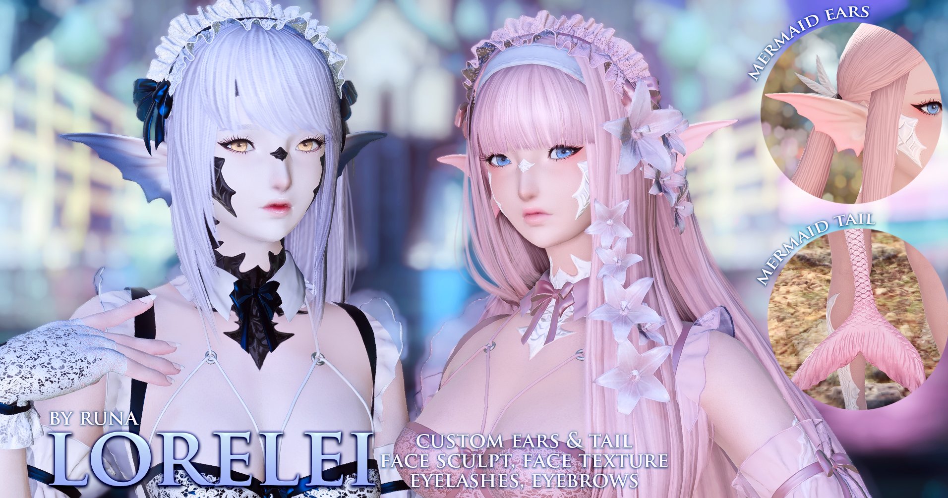 Runa Vanilla 🦋 on X: “Mermaid Au Ra for raen & xaela face 2/102 