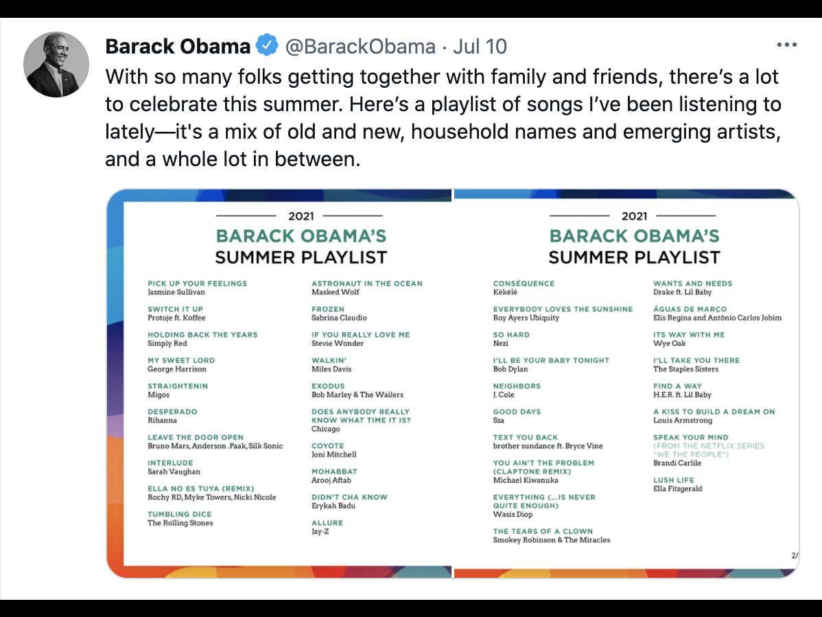 President Obama Released His Summer 2021 Playlist: A Breakdown barstoolsports.com/blog/3372480/p…
