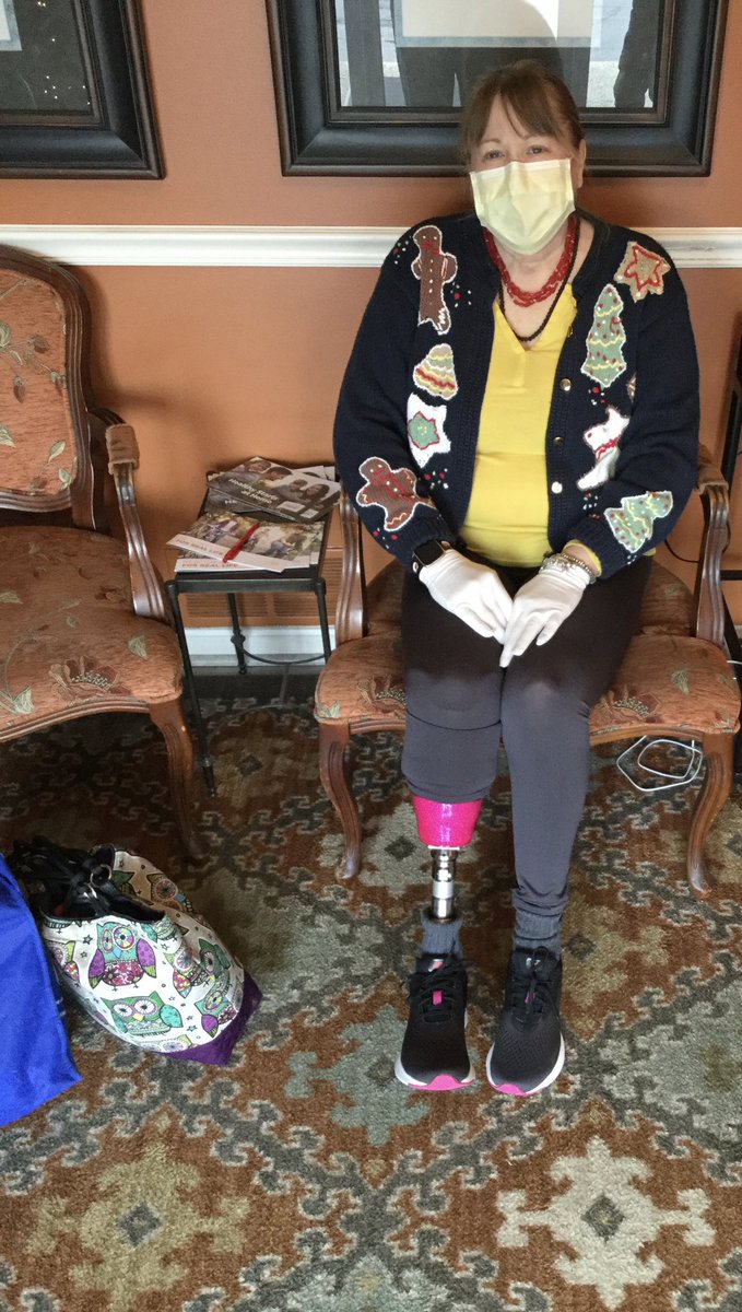 deborah_saffer's tweet photo. Well, I just got the call about my #prosthesis Next Thursday I get to pick it up and Walk out with it ‼️ My last 3 laminated sleeves. Pink Camo, Pink Sparkle, and Flowers. I’m so excited 😆 #RBK #Amputee #DisabilityTwitter #RecoveryGoals #believe #Hope #Independence #NeedToWalk https://t.co/0MZuMCqpPI