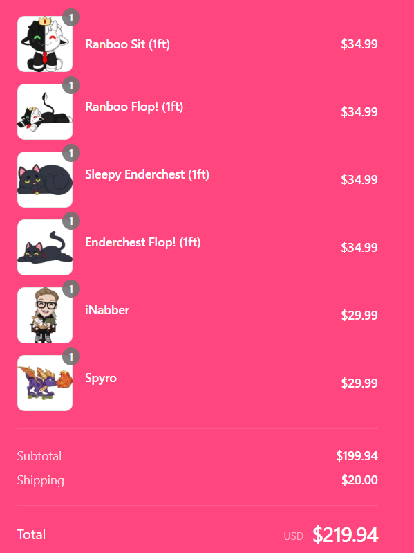 ZoeTheSqueakAlt's tweet photo. Been saving for this drop and have secured multiple Youtooz @Ranboosaysstuff assets, as well as an @iNabber69 and Spyro Youtooz 🥰 It's wild to see this much money go all at once but it's always great to support my fav creators and get something physically associated to enjoy https://t.co/d8bCivymW7