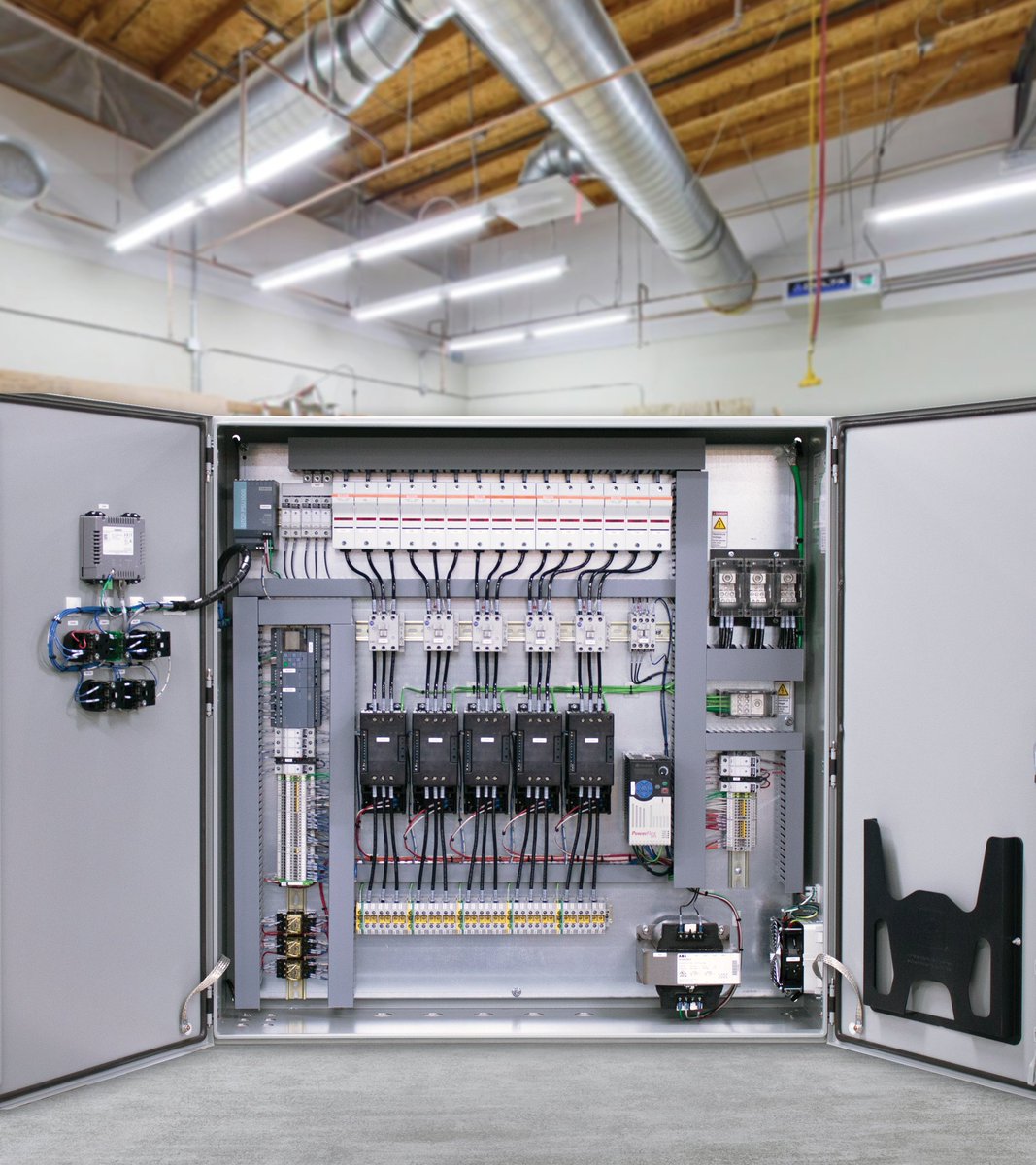 This control panel will help a midwest brewer improve the taste and sanitation of their beer through the control of a clean steam generator, which will be used for sterilizing kegs to destroy mold, bacteria and other microbes. 🍺

#brewing #beer #manufacturing #automation #PLC