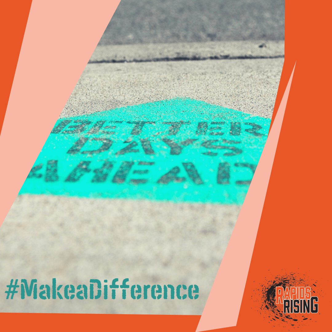 RapidsRising's tweet photo. What small thing could you do today that could make a difference in our community? #StartWithSpirit #motivationMonday #bepositive #ScienceOfThePositive https://t.co/Tl1VElmlcW