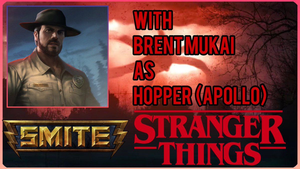 Big thank you to <a href="/SMITEGame/">SMITE 2</a> <a href="/NazeehTarsha/">Na💤eeh Tarsha</a> and the whole team at <a href="/okratron5000/">OkraTron 5000</a> for letting me play Hopper in the latest Stranger Things SMITE Crossover! <a href="/DavidKHarbour/">David Harbour</a> it was an honor to voice match you😁 if anyone plays the new Battle Pass lemme know what you think!