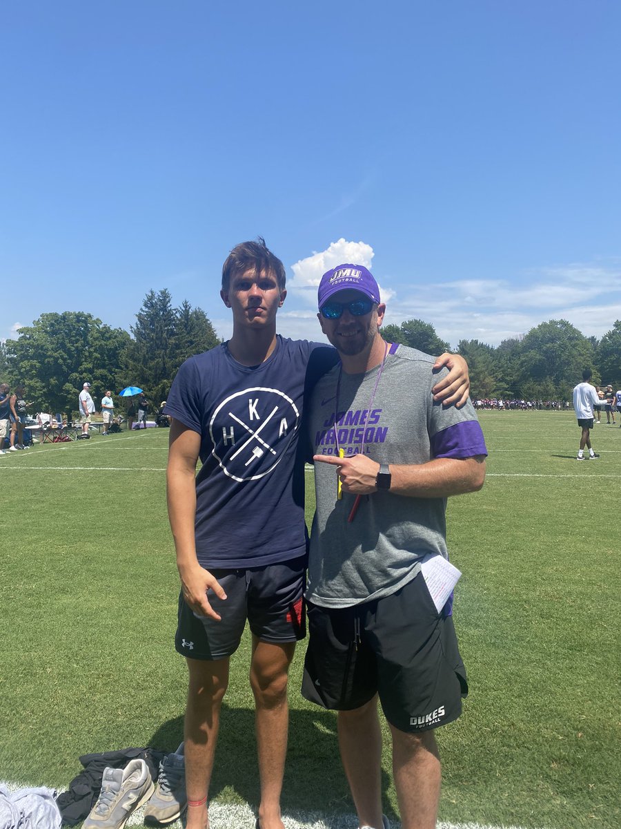 Had a great camp at James Madison university this weekend. Won the punt competition and also competed well in the kick off chart. <a href="/coachgrantcain/">Grant Cain</a> <a href="/JMUFootball/">JMU Football</a> <a href="/HKA_Tanalski/">Adam</a>