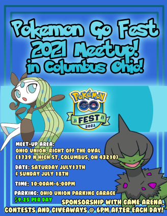 PogoRaiders's tweet photo. Reminder: #GoFest Columbus is happening this weekend, at the Ohio State University!

#gofest2021 #PokemonGOFest2021 #PokemonGo https://t.co/SnIJPgxZHb