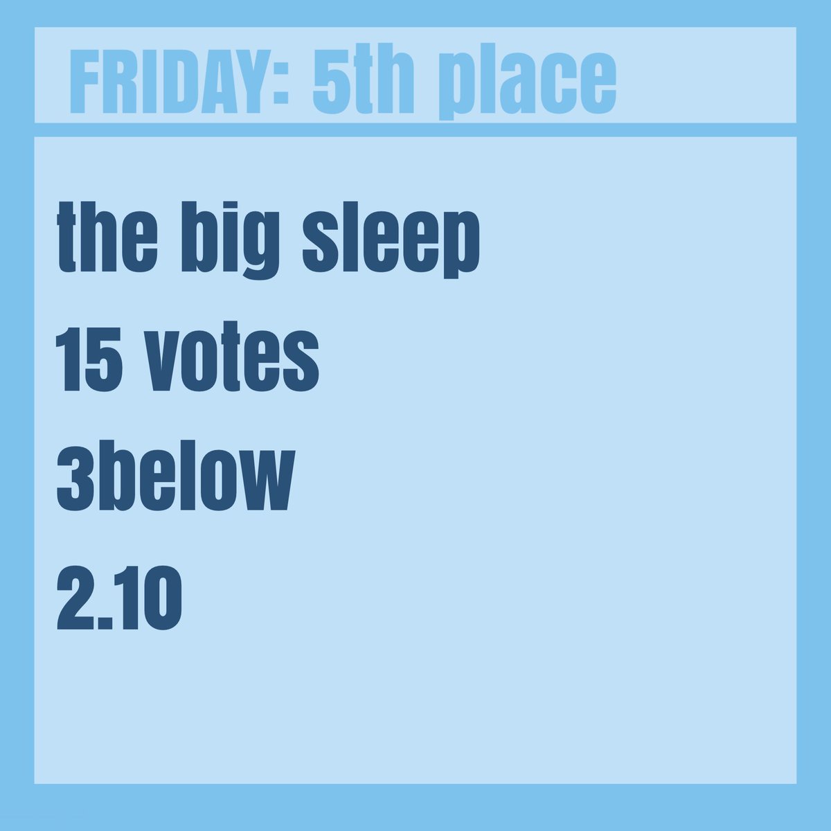 toaheadquarters's tweet photo. Today’s fan vote episode is The Big Sleep!!! https://t.co/OjlcQkVnf0