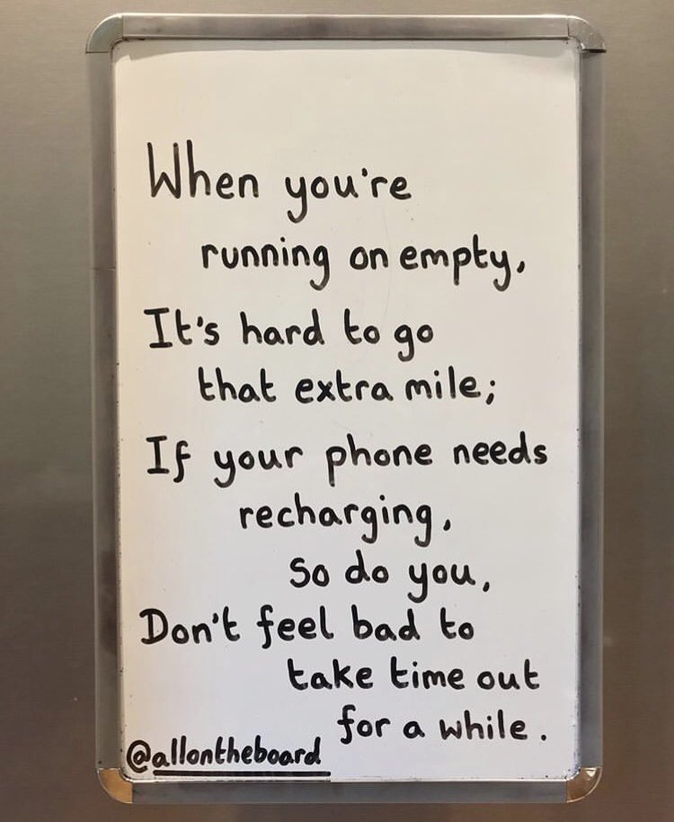 Don’t feel bad to take time out for a while. <a href="/allontheboard/">All On The Board</a>

All On The Board book - amazon.co.uk/Tfl-Quote-of-t…
