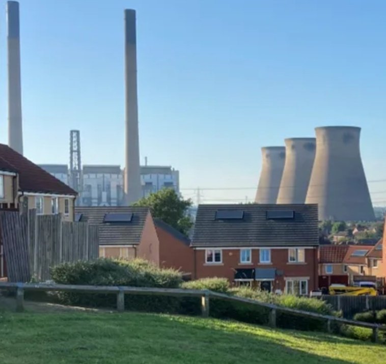 Tony__Yorkshire's tweet photo. Yorkshire Landmark to Dissappear. 

Date: 22/08/2021
Start Time: 07:00
End Time: 12:00

Demolition by the controlled use of explosives of the redundant Boiler House and Chimney stacks at Ferrybridge C Power Station. https://t.co/9T37P6ySae