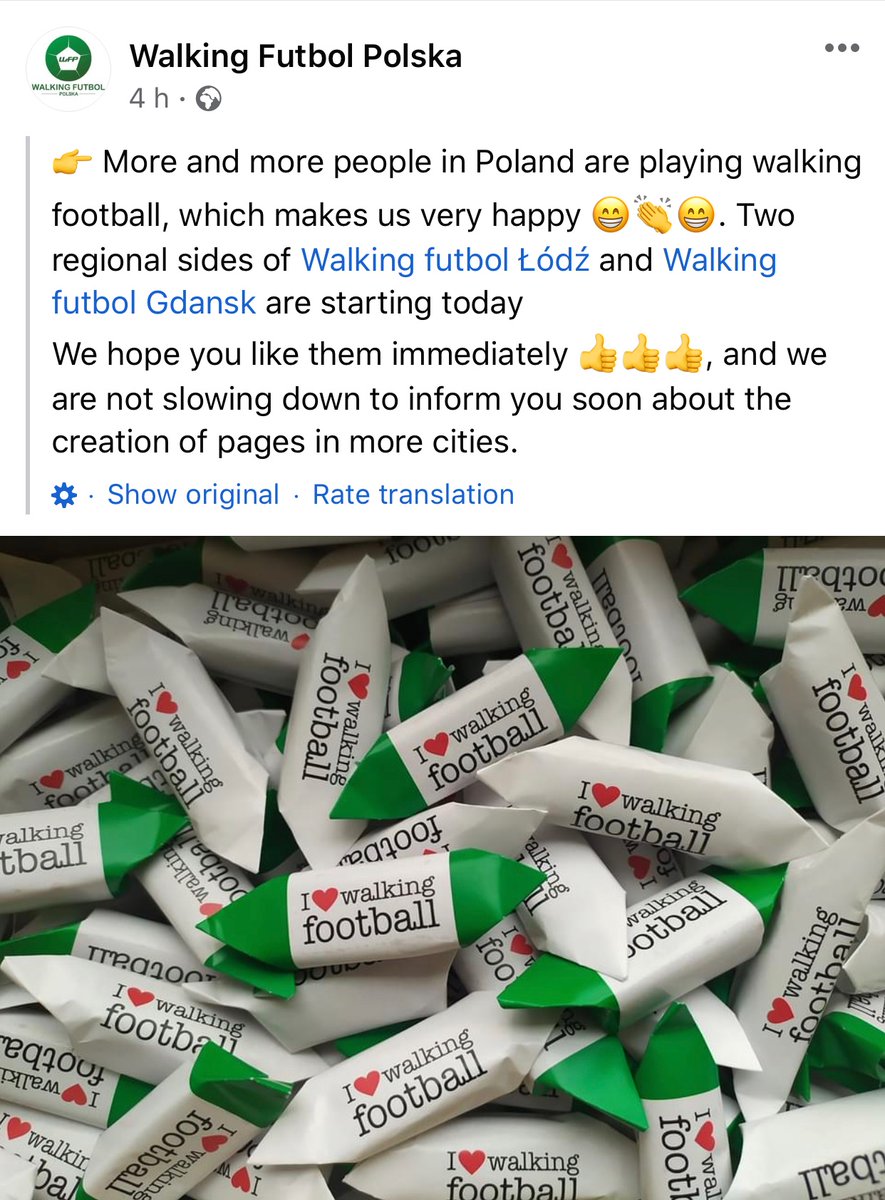 The amazing growth of walking football Poland 🇵🇱 and our very good friend Jaro 
<a href="/WalkingFutbolPL/">Walking Futbol Polska</a> <a href="/pzpn_pl/">PZPN</a>