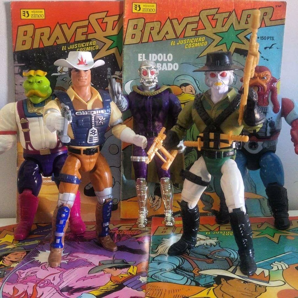 Killer Toys on X: 1986 Mattel BraveStarr action figures. https
