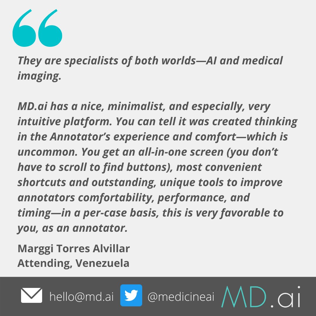 md_ai_'s tweet photo. What our users say about us! 
#MedicalAI #Radiology #AI #MachineLearning https://t.co/kQYQaGxDLd
