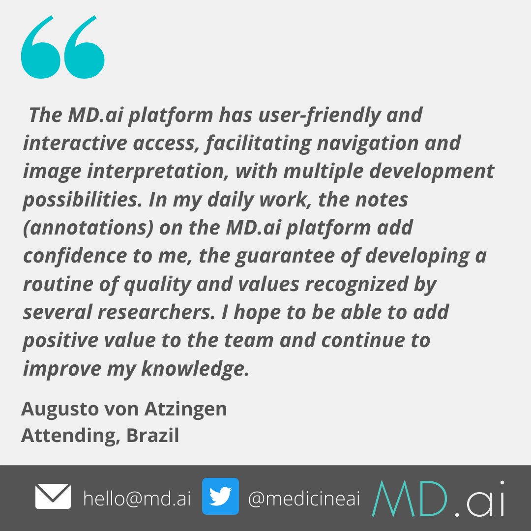 md_ai_'s tweet photo. What our users say about us! 
#MedicalAI #Radiology #AI #MachineLearning https://t.co/kQYQaGxDLd