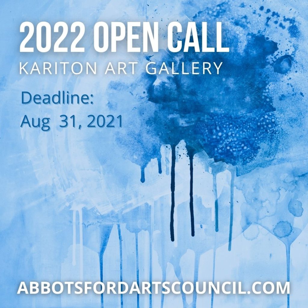 The Kariton Gallery is seeking exhibition proposals for the 2022 calendar season🎨🖼.
The vision of the Kariton Art Gallery and Abbotsford Arts Council is to link artists and audiences together, to spark open dialogue, curiosity, and creative citizenship &amp; allyship.
