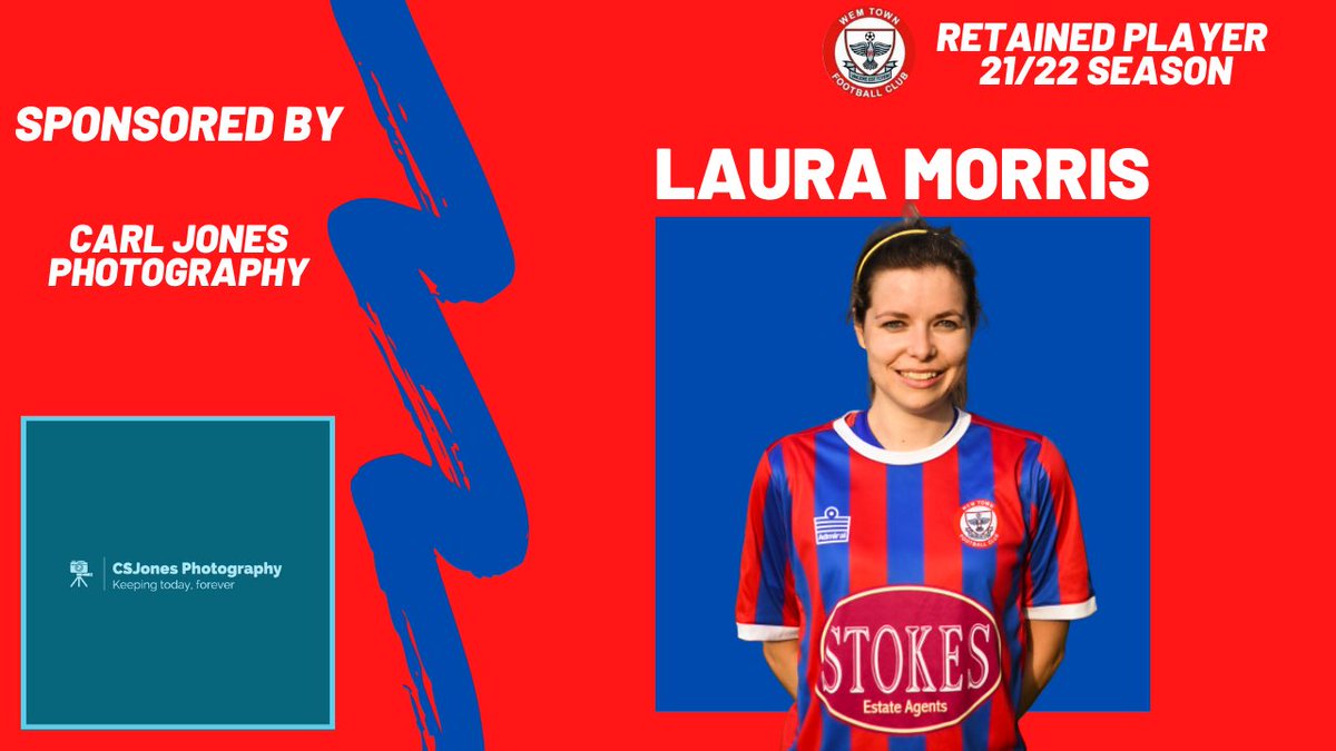 WemTownLadies's tweet photo. 𝗣𝗹𝗮𝘆𝗲𝗿 𝗥𝗲𝘁𝗮𝗶𝗻𝗲𝗱 

The club is delighted to confirm that Laura Morris has committed to Wem Town Ladies for another season!

Laura is an exciting winger who brings flair into the squad! We can wait to see her dazzle in the 2021/22 FA WNL https://t.co/Goyqa2qFxy