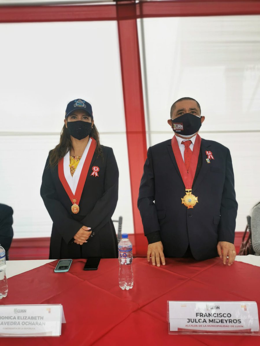 MonicaPeruAP's tweet photo. Hoy en Lurín participamos en una ceremonia de homenaje a todos los #serenos por el rol fundamental que desempeñan, para velar por la seguridad ciudadana, y que hoy en día se encuentran en primera línea en la lucha contra la pandemia. https://t.co/ys9qq0nnvK