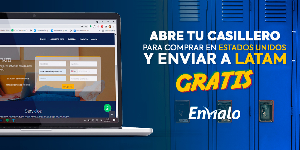 Entra a  envialo.com/registrate.

Llena el Formulario y obtén tu casillero sin costo🤑

¡Contáctanos!
🇺🇸 +1 (305) 844.12.05

#Envialo #Venezuela #Colombia #Guatemala #Panama #CostaRica #Mexico #Ecuador #Honduras #EstadosUnidos #Envios  #PuertaAPuerta