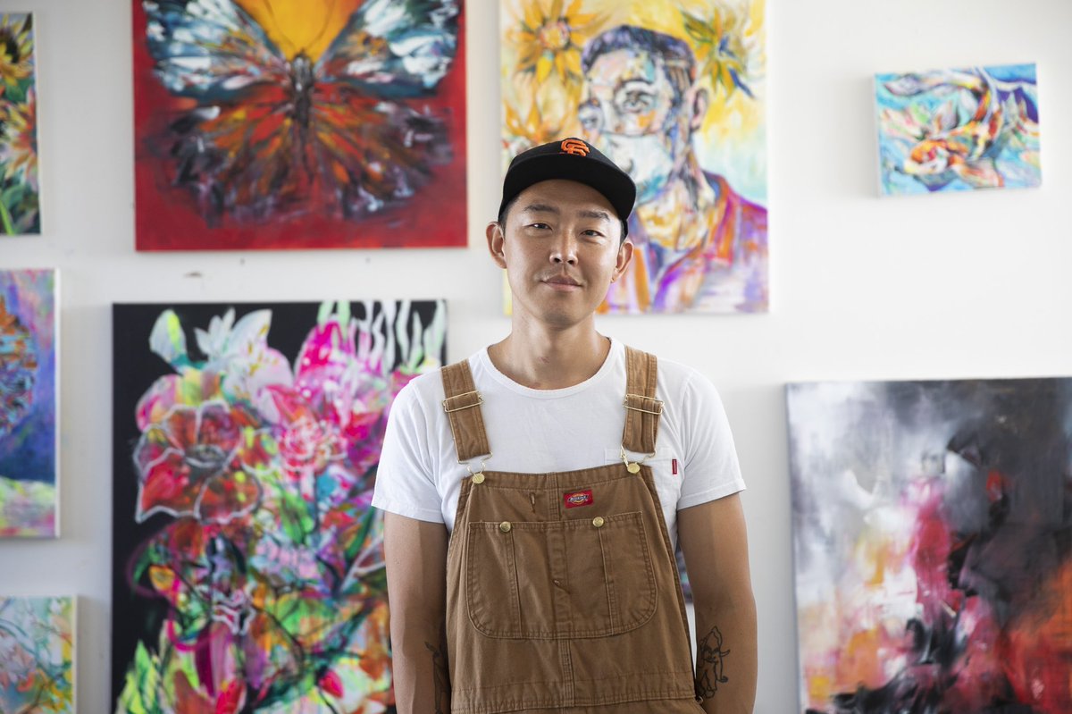 junyartsjun's tweet photo. I’m beyond excited to be featured as one of ArtSpan's Spotlight Artists in the 2021 SF Open Studios online and printed Guide! Thank you @artspansf for the feature. I’m honored I’ve photographed by 
 @lydiadaniller 

#sfos2021  #sfoopenstudios 
 #ArtSpanSF 
#junyang #lydiadaniller https://t.co/lb1VaXrzxd