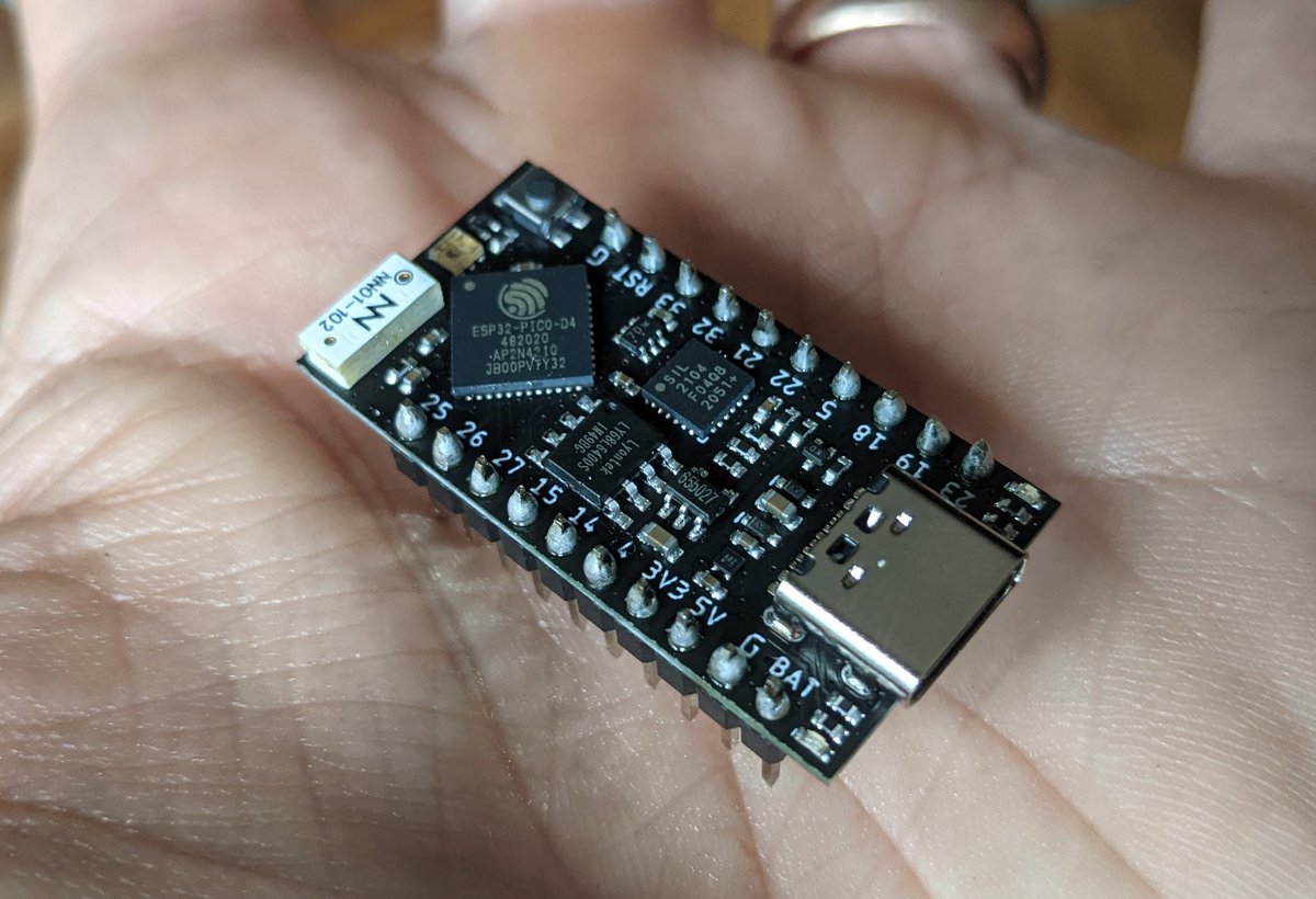 dmitrybrant's tweet image. Looking forward to playing with the #tinypico this weekend.