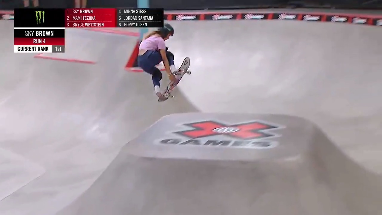 X Games on Twitter "Sky Brown 🇬🇧 wins gold in Women’s Skateboard Park
