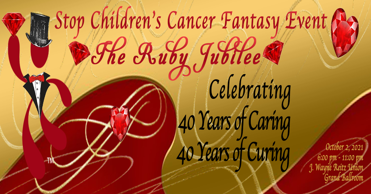 Stop_CC's tweet image. Stop Children's Cancer will be hosting the Fantasy Event Ruby Jubliee, October 2, 2021, at the Reitz Union beginning at 6:00pm. Come out and celebrate our 40 years of caring and curing for childhood cancers!!!  For tickets: StopChildrensCancer.org. We hope to see you there!!