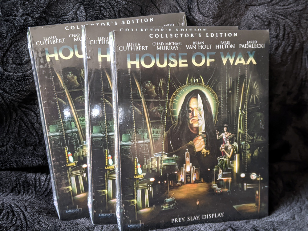 We have three copies HOUSE OF WAX (2005) Collector’s Edition Blu-ray from <a href="/Scream_Factory/">Scream Factory™</a> to give away! For a chance to win, make sure to follow us, and like &amp; RT this Tweet.