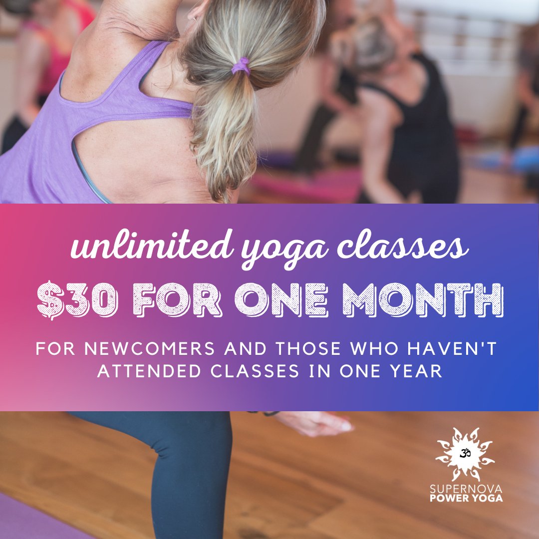Supernova Power Yoga on Twitter "We are happy to extend our special offer to anybody