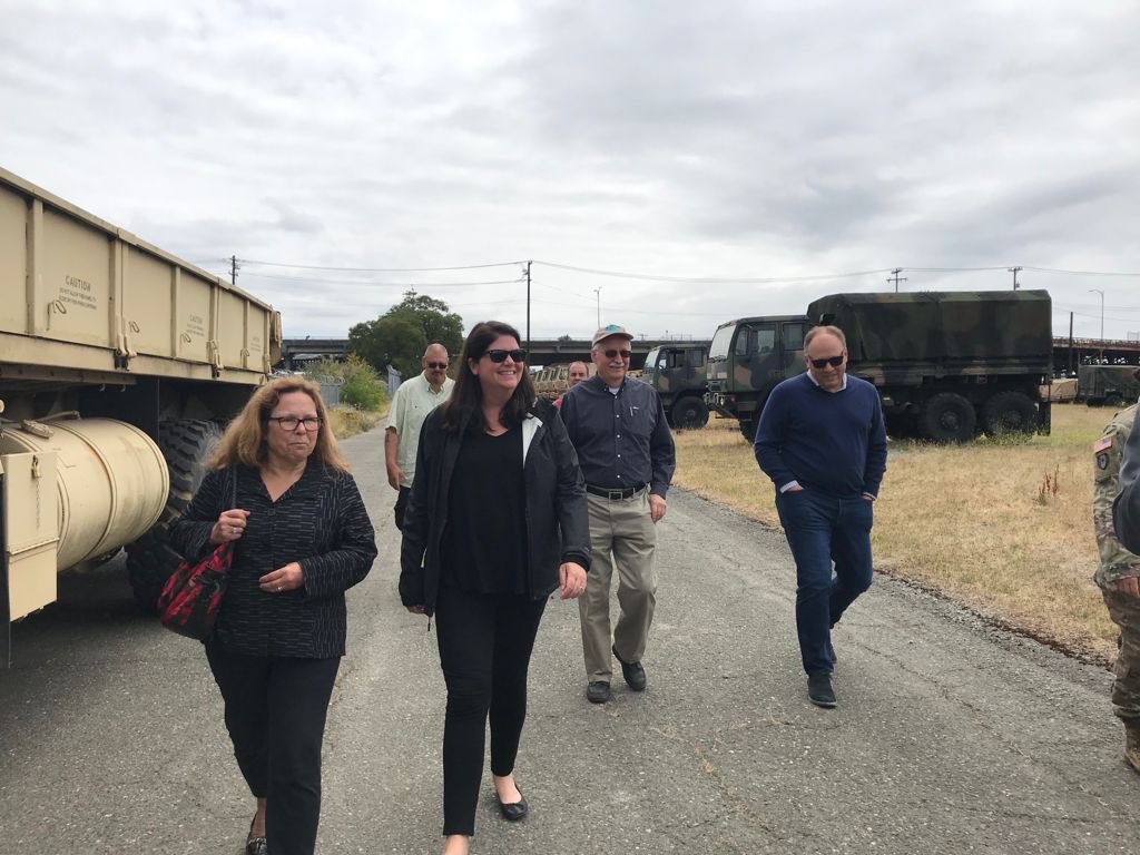 LizBerryWA's tweet photo. It was an honor to meet with members of the @WANationalGuard and tour the National Armory in #Interbay. Plans are underway to move it to North Bend as a matter of state and National security. https://t.co/6vLsidTCf2