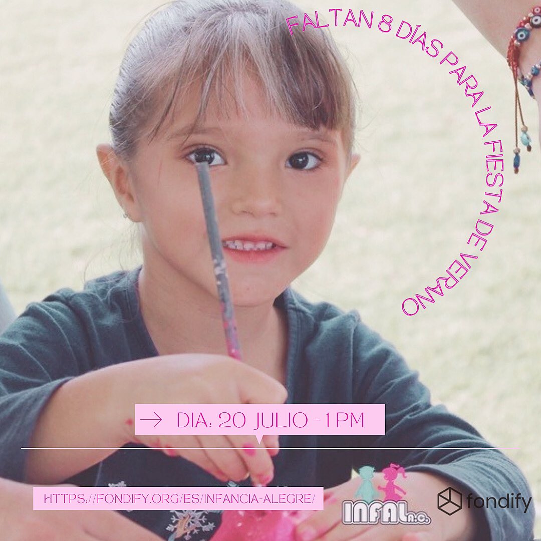 Únete a nuestra fiesta de verano para 80 niños de casa hogares este martes 20 de julio 
👉🏻 dona desde $30 pesos en nuestra colecta fondify.org/es/infancia-al…