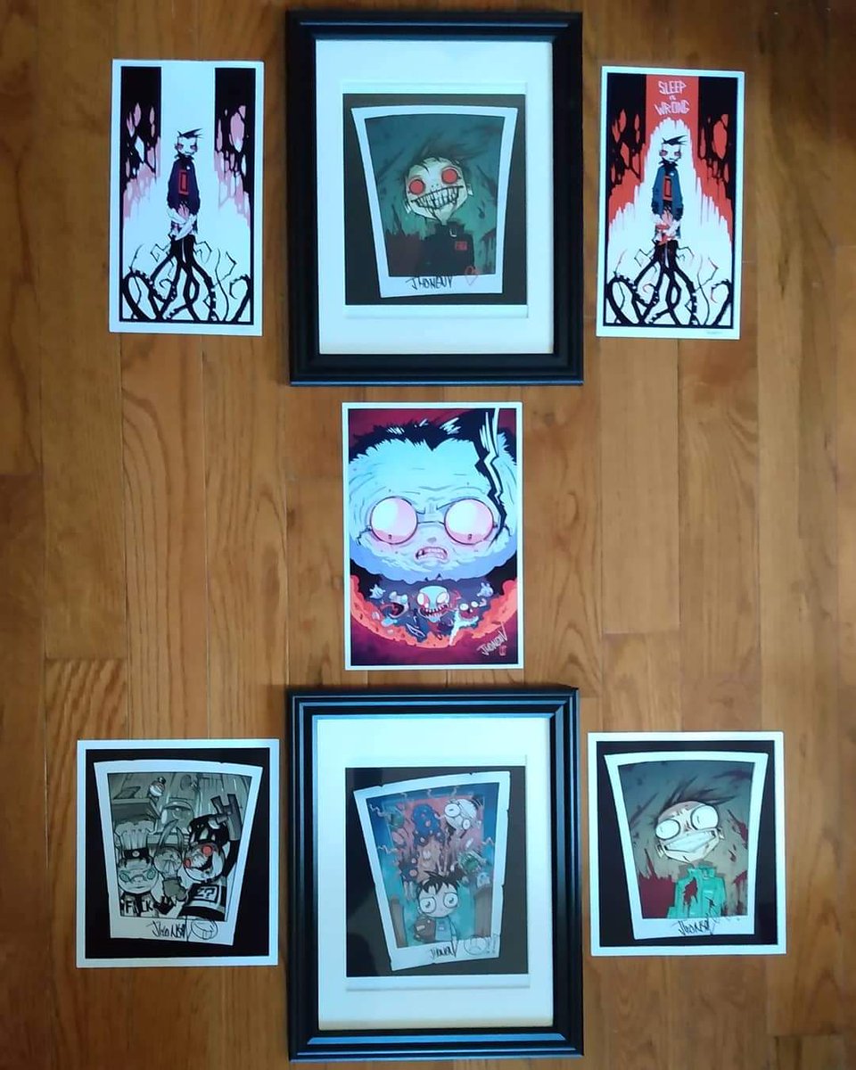 EmalieScipione's tweet photo. Our #JohnnytheHomicidalManiac / #JhonenVasquez print collection. #jthm #JhonenVasquez #Nny #psychodoughboy #MrEff #Dib #InvaderZim #nailbunny #ReverendMeat #Gir #Squee #minimoose #Z? https://t.co/jfXapwnfWR