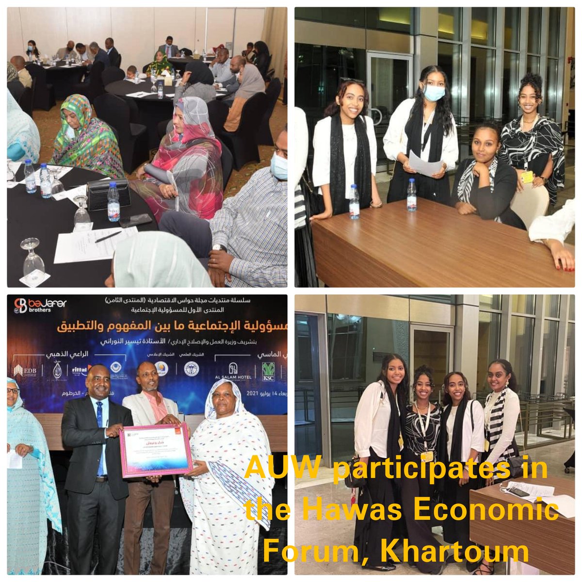 AUW_Sudan's tweet photo. AUW in Hawas Economic Forum
https://t.co/Btk1RlVqrm https://t.co/VkNLE9YFjk