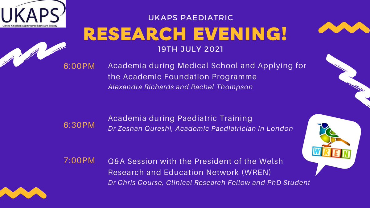 We are so excited for our first paediatrics research evening on Monday! If you are a med student/foundation doctor and want to find out more about careers in research, grab your FREE ticket here! 🖊️🧸🎓
eventbrite.co.uk/e/ukaps-paedia…