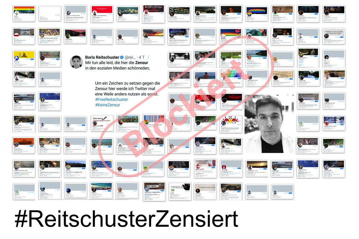 WahnSager's tweet photo. Ausgerechnet "#Zensur" Krakeeler #Reitschuster blockiert alle kritischen Stimmen weg? 
Die alte #Miesnuschel fühlt sich wohl gestört beim Fakes  verbreiten! 😁
#ReitschusterZensiert https://t.co/NZgAX7lMl9