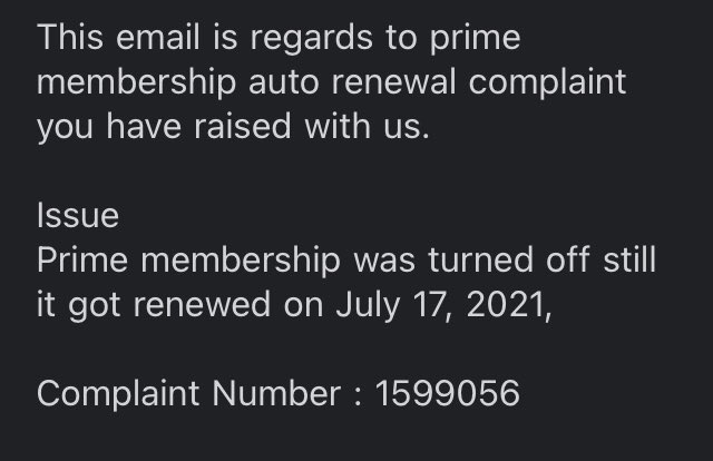 shauryasen's tweet photo. @amazonIN please educate your customer support to show some manners to customers 
Complaint Number:1599056
For Prime account subscription 999 got deducted where as autorenew was off,when I informed support they harassed me like anything.Keep me on hold for 20 mins. Compensate me. https://t.co/7TvIPrU1OW