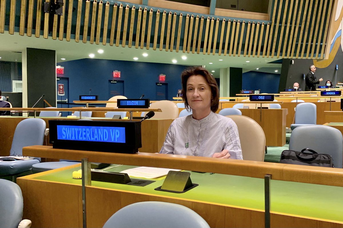 swiss_un's tweet photo. #HLPF2021 Ministerial Declaration on sustainable development adopted by consensus! A strong message for the way forward in realizing the #2030Agenda! Many thanks to @FinlandUN 🇫🇮&amp; @iraq_un 🇮🇶for co-facilitating! Next stop for🇨🇭👉 presenting its #VNR in 2022! https://t.co/YeOyfb6Db1