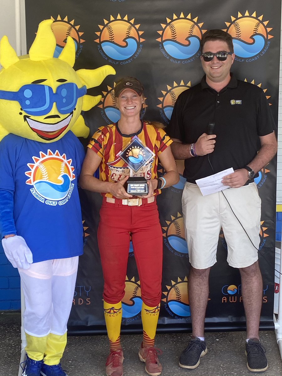 CircusSB's tweet photo. Congratulations to our very own  @FGCLsoftball 2021 “Defensive Player of Year” @elliearmisteadd! @UGASoftball #BigTop🎪🔥 https://t.co/ZbgBOD1hmw