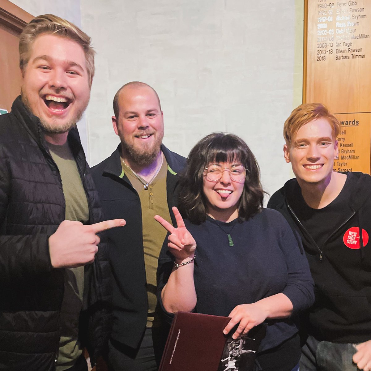 The gang had such a good time out last night watching @SeanPWStanley perform in a local production of West Side Story! 🎭

Who’s ready for a recurring bard character in the next campaign?! Because I know that we are. 🙋🏼‍♂️

#westsidestory #musical #dnd #rpg #roleplay #casualrp