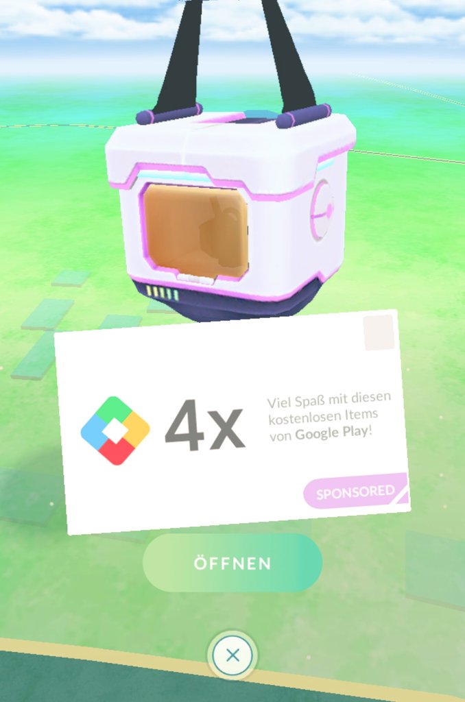 DabbelN's tweet photo. Nice, a sponsored gift 😍🤩
Thank you #GooglePlay
#pokemonGo
#pokemongoapp https://t.co/KfDxtQCafL