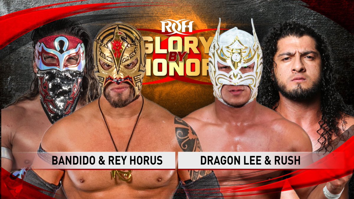 ROH Wrestling on Twitter: "BANDIDO AND REY HORUS BATTLE RUSH AND DRAGON LEE  AT GLORY BY HONOR NIGHT 2 IN PHILLY AUGUST 21ST: https://t.co/GldsOmY36E  🎫TICKETS: https://t.co/0HLCsyO4dI #JoinTheClub https://t.co/KrfEyQvw2Y…  https://t.co/JJ9HNduyWi"