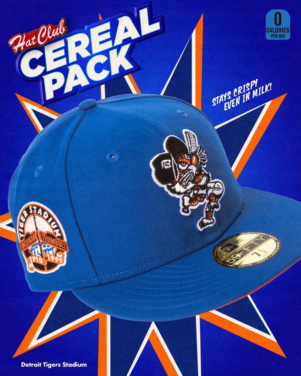 HAT CLUB EXCLUSIVE DETROIT TIGERS CEREAL PACK "FROSTED