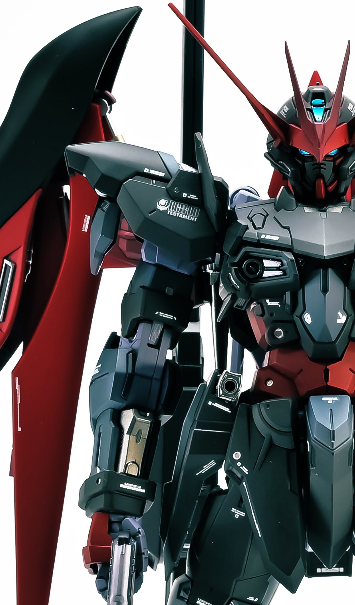 96jima テスタメントガンダム ノワールd 完成です アストレイノワールdのカラーリングをそのままテスタメントに落とし込んでみました W テスタメントにデスティニーシルエット背負わせたら 似合うだろうとは思っていましたが 想像以上に厨二ズムが