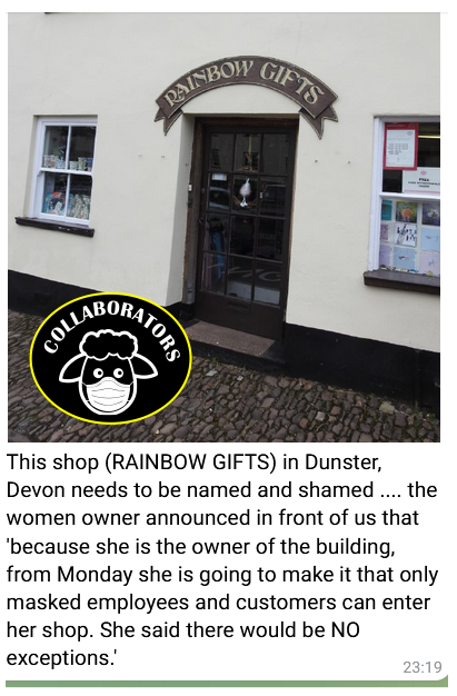 FROMOTHERSIDEBY's tweet photo. THE RAINBOW GIFTS in Dunster, Devon are collaborators https://t.co/xOy0APvOj1