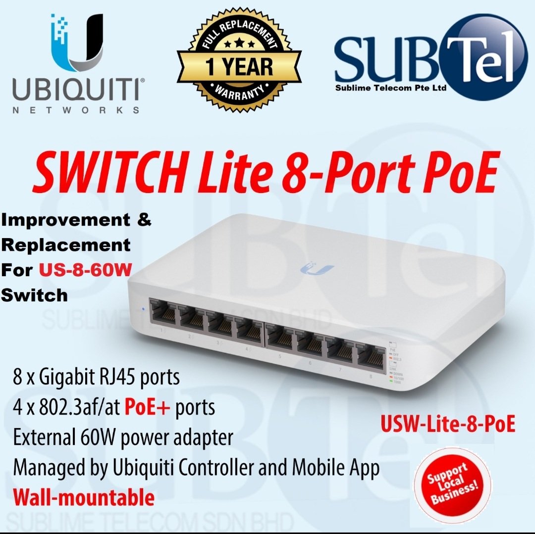 SublimeTelecom's tweet image. shopee.sg/USW-Lite-8-PoE…