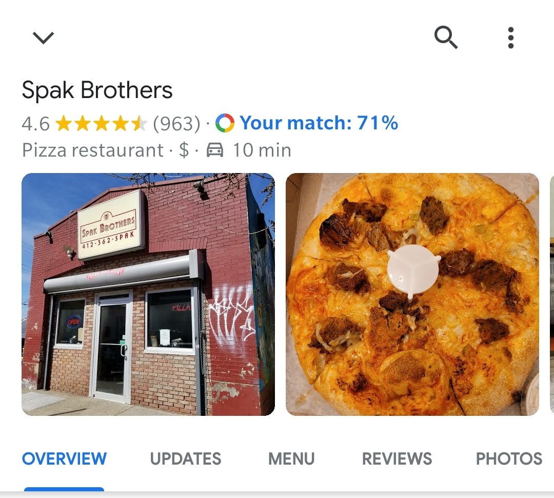 realGlusk's tweet photo. Is that a none with left beef pizza? As the second google pic? What the fuck is wrong with this city https://t.co/fPKYFw8BiT