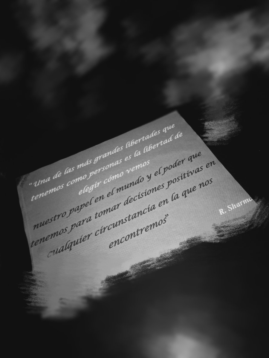 DiegoQuiroz01's tweet image. &quot;Una de las más grandes libertades que tenemos como personas es la libertad de elegir cómo vemos nuestro papel en el mundo y el poder que tenemos para tomar decisiones positivas en cualquier circunstancia  en la que nos encontremos&quot; - R. Sharma.
#ElPoderdeElegir