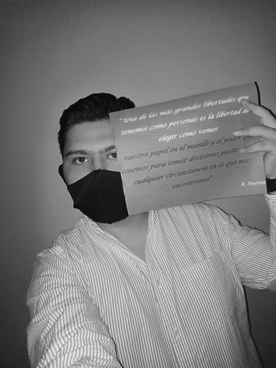 DiegoQuiroz01's tweet image. &quot;Una de las más grandes libertades que tenemos como personas es la libertad de elegir cómo vemos nuestro papel en el mundo y el poder que tenemos para tomar decisiones positivas en cualquier circunstancia  en la que nos encontremos&quot; - R. Sharma.
#ElPoderdeElegir