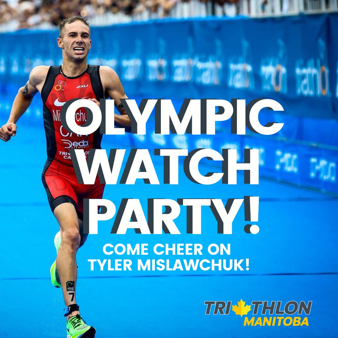 Triathlon Manitoba (@mbtri) on Twitter photo 🚨BIG ANNOUNCEMENT! 🚨 Join us while we cheer on <a href="/Mislawchuk/">Tyler Mislawchuk</a> at our Olympic Viewing Party on July 25th, 2021 @ 4:30 PM in Birds Hill Park! Tickets are VERY limited, get your ticket to secure your spot today!
For more info follow this link: triathlonmanitoba.ca/event/mens-oly… 🚨BIG ANNOUNCEMENT! 🚨 Join us while we cheer on <a href="/Mislawchuk/">Tyler Mislawchuk</a> at our Olympic Viewing Party on July 25th, 2021 @ 4:30 PM in Birds Hill Park! Tickets are VERY limited, get your ticket to secure your spot today!
For more info follow this link: triathlonmanitoba.ca/event/mens-oly…